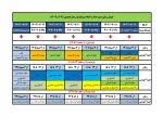 جدول زمان‌بندی حذف و اضافه ترم ۰۳۱ 2